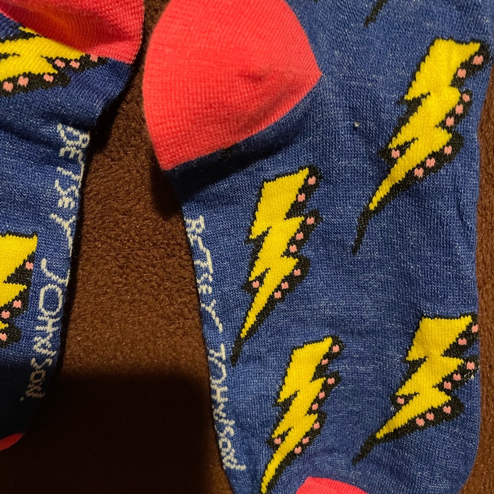 Betsey johnson lightning socks - Picture 2 of 2